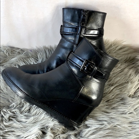 Geox leather Ankle wedge boots